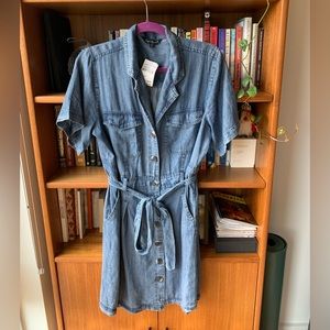 Denim shirt dress